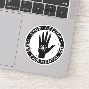 Bejahen und Manifestation Aufkleber