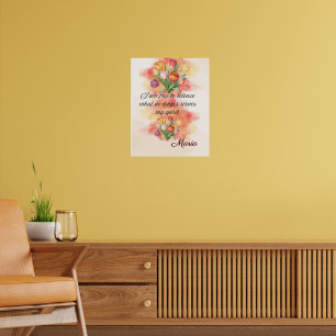 Bejahender Glaube: Ich bin frei loszulassen Poster