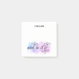 *~* Bejahungsabsicht Abstrakter Block I DECLARE Post-it Klebezettel