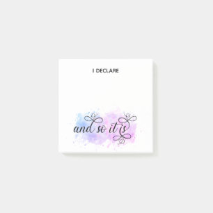 *~* Bejahungsabsicht Abstrakter Block I DECLARE Post-it Klebezettel