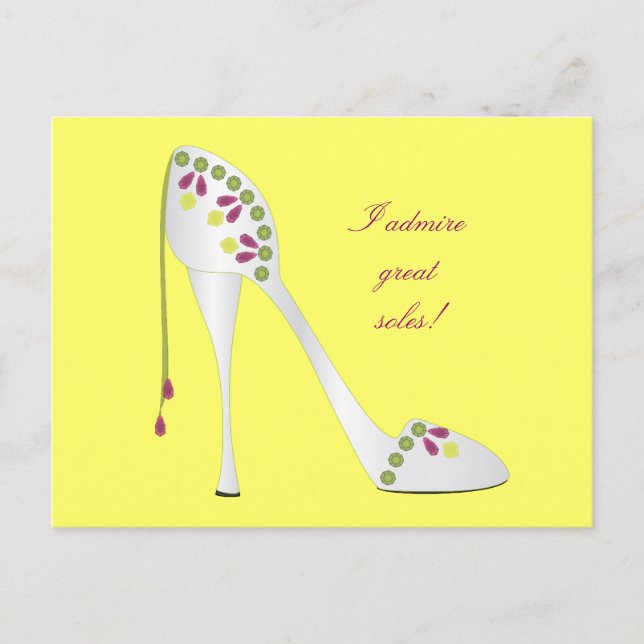 Bejeweled High Heel Postkarte (Vorderseite)