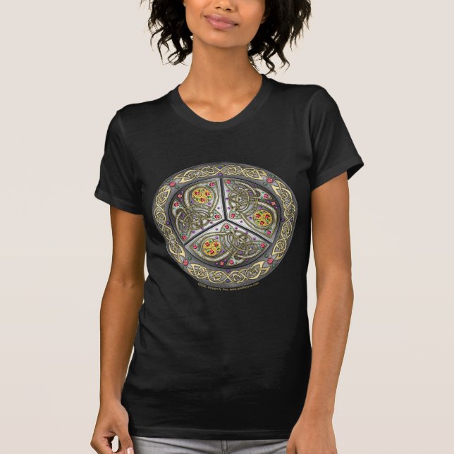 Bejeweled keltisches Schild T-Shirt (Vorderseite)