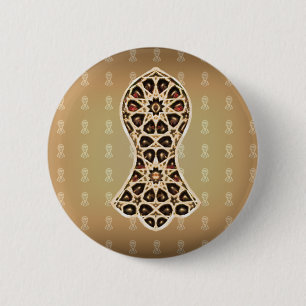 Bejeweled Sandale des Prophets (golden) Button