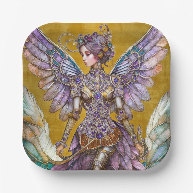 Bejeweled Sugar Plum Fairy Pappteller (Vorderseite)