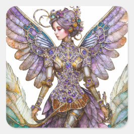 Bejeweled Sugar Plum Fairy Quadratischer Aufkleber