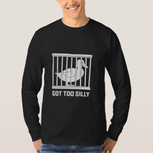 Bekam Zu Lustige Lustige Gans Frauen T-Shirt