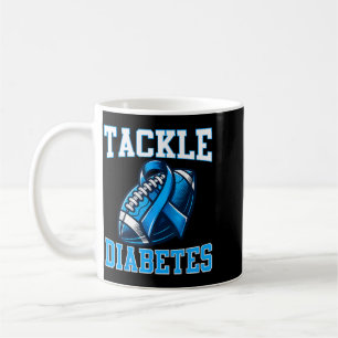 Bekämpfe Diabetes-Bewusstsein Fußball Typ-1-Diabet Kaffeetasse