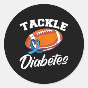 Bekämpfe Diabetes T1d Krieger Diabetes-Bewusstsein Runder Aufkleber