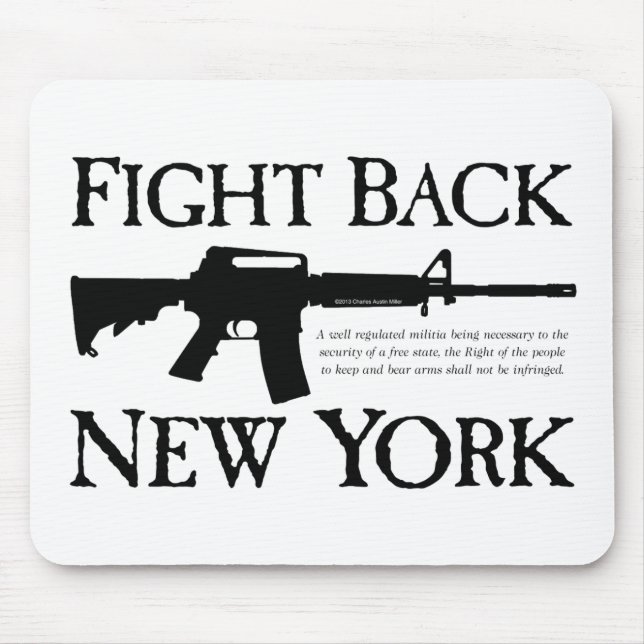 Bekämpfen Sie New- Yorkaufstands-Waren Mousepad (Vorne)