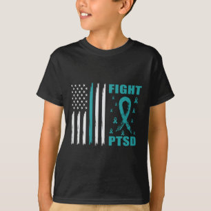 Bekämpfung der Aquamarinen Flachbandbreite und -fl T-Shirt