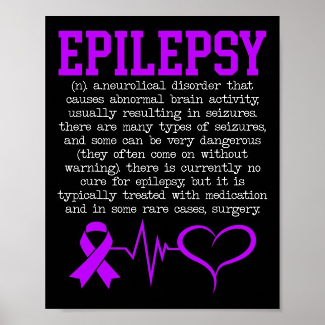 Bekämpfung der Epilepsie Epileptische Epilepsie Poster (Vorne)