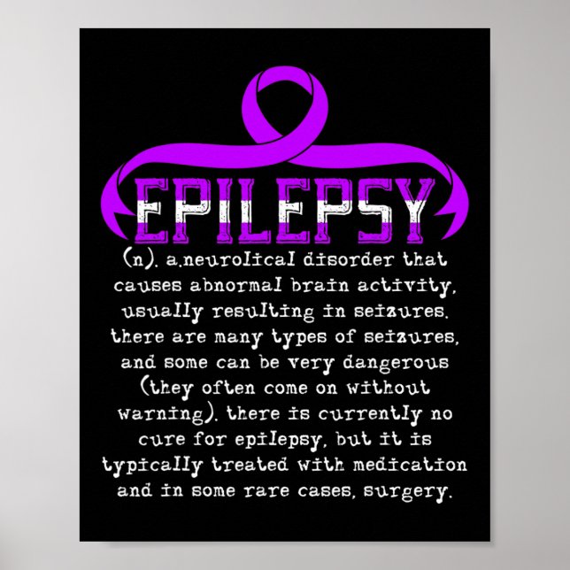 Bekämpfung der Epilepsie Epileptische Epilepsie Poster (Vorne)