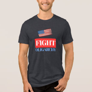 Bekämpfung der Oligarchie - Vintage amerikanische Tri-Blend Shirt