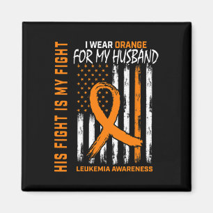 Bekämpfung der Orangen Leukämie Krebs Bewusstsein  Magnet