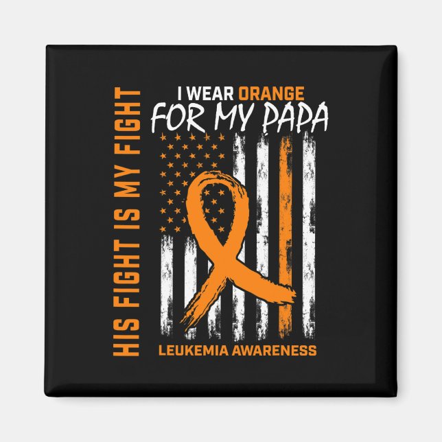 Bekämpfung der Orangen Leukämie Magnet (Vorne)