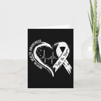 Bekämpfung der Stigma Mental Health Awareness Männ Karte