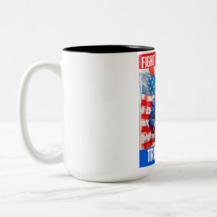 BEKÄMPFUNG DER TRUMP 2024 ZWEIFARBIGE TASSE