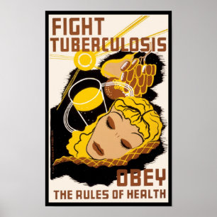 Bekämpfung der Tuberkulose Poster