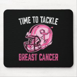 Bekämpfung des Brustkrebs Helm Pink Ribbon A Mousepad