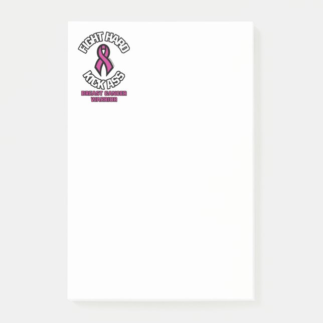 Bekämpfung des Brustkrebs Post-it Klebezettel (Vorderseite)