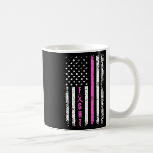 Bekämpfung des Brustkrebs unter amerikanischer Fla Kaffeetasse