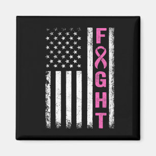 Bekämpfung des Brustkrebs unter amerikanischer Fla Magnet