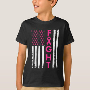 Bekämpfung des Brustkrebs unter amerikanischer Fla T-Shirt