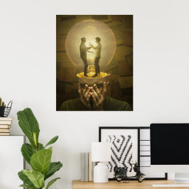 Bekämpfung des Burnout Poster