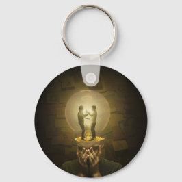 Bekämpfung des Burnout Schlüsselanhänger