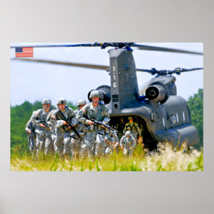 BEKÄMPFUNG DES PERSONALS IN DEN USA POSTER