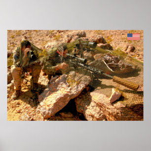 BEKÄMPFUNG DES PERSONALS IN DEN USA POSTER