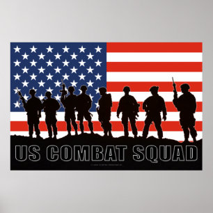 BEKÄMPFUNG DES PERSONALS IN DEN USA POSTER