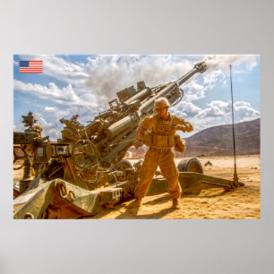 BEKÄMPFUNG DES PERSONALS IN DEN USA POSTER