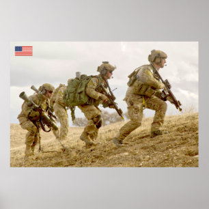 BEKÄMPFUNG DES PERSONALS IN DEN USA POSTER