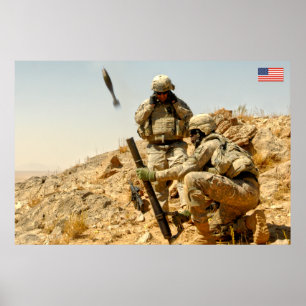 BEKÄMPFUNG DES PERSONALS IN DEN USA POSTER