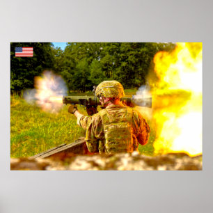 BEKÄMPFUNG DES PERSONALS IN DEN USA POSTER