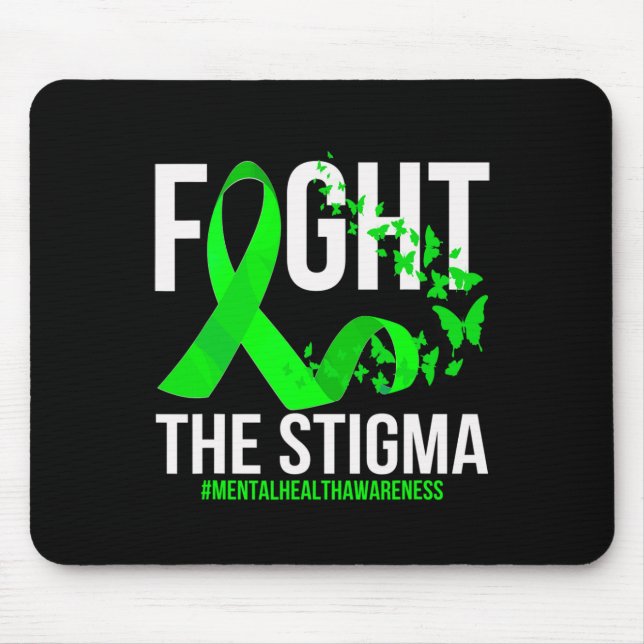 Bekämpfung des psychischen Bewusstseins für Stigma Mousepad (Vorne)