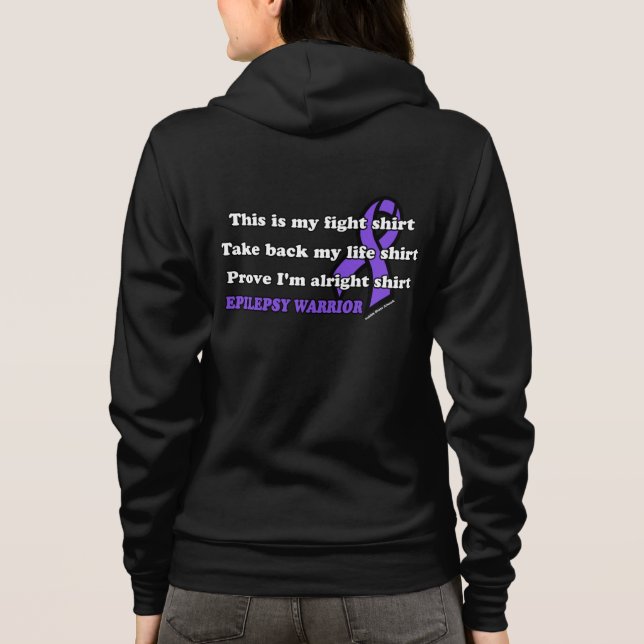 Bekämpfung des Shirts...Epilepsie Hoodie (Rückseite)