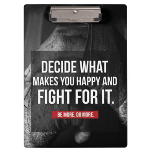 BEKÄMPFUNG - Gymnastikworkout-Motivierend Klemmbrett