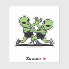 Bekämpfung von Außerirdischen Aufkleber