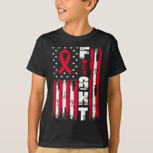 Bekämpfung von Blutkrebs Sensibilisierung Patrioti T-Shirt