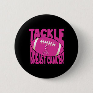 Bekämpfung von Brustkrebs American Football Awaren Button