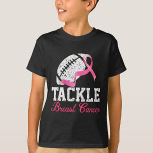 Bekämpfung von Brustkrebs Football Survivor Pink R T-Shirt