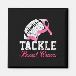 Bekämpfung von Brustkrebs Footbyll Survivor Pink R Magnet