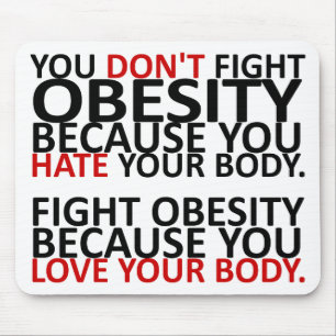 Bekämpfung von Fettleibigkeit Mousepad