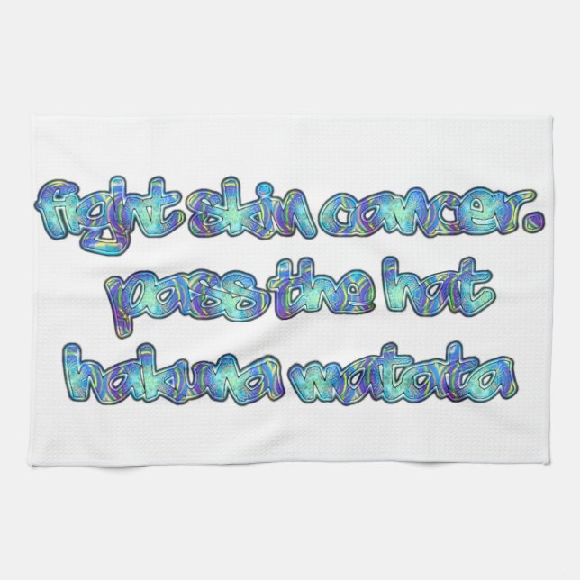 Bekämpfung von Hautkrebs, Übergabe des Hutes, Haku Handtuch (Horizontal)