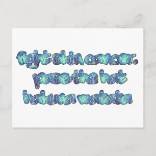 Bekämpfung von Hautkrebs, Übergabe des Hutes, Haku Postkarte