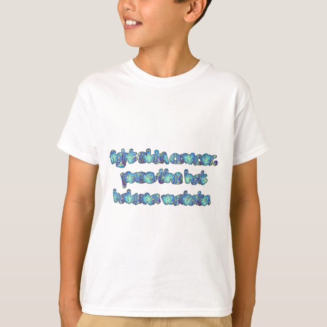 Bekämpfung von Hautkrebs, Übergabe des Hutes, Haku T-Shirt (Vorderseite)