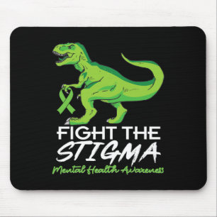 Bekämpfung von Stigma Mental Health Awareness Lime Mousepad