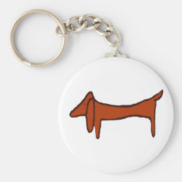 Bekannte Abstrakte Dackel Schlüsselanhänger